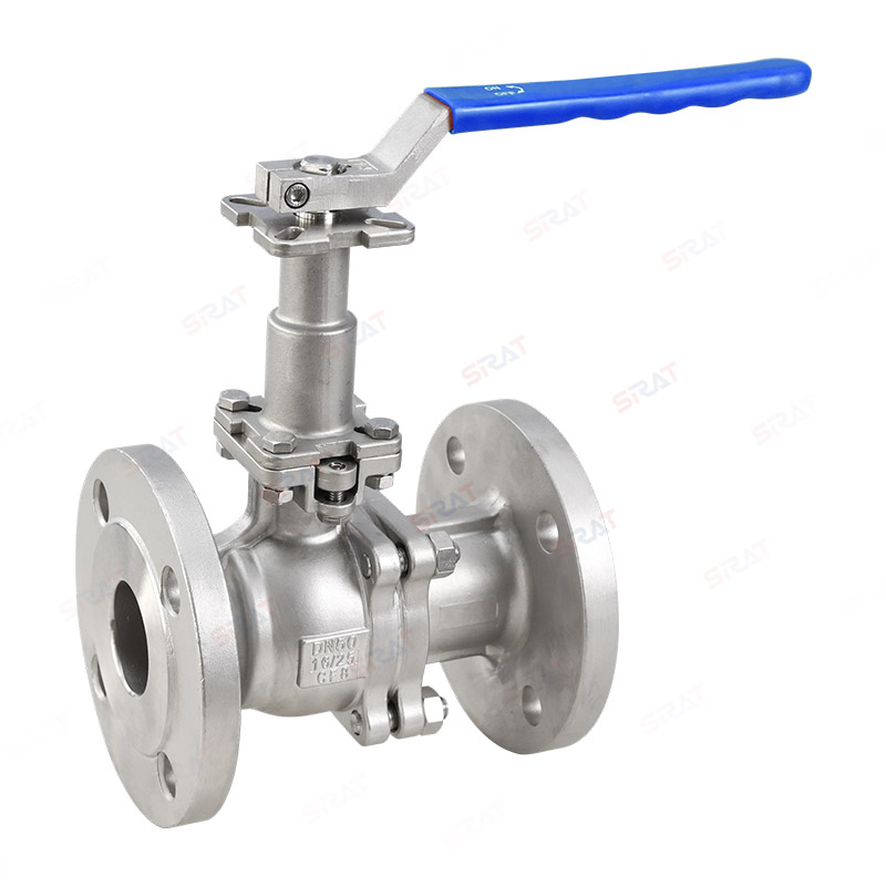Extended stem flange ball valve, high platform ball valve