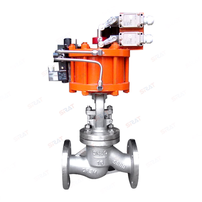 Pneumatic globe valve