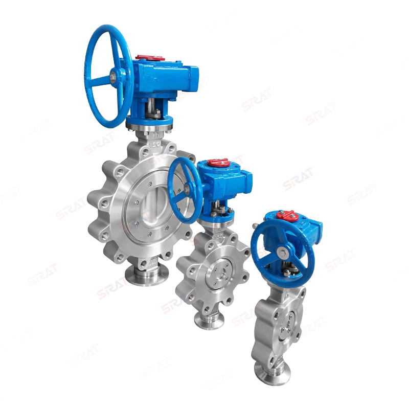 Convex ear Clamp Butterfly Valve