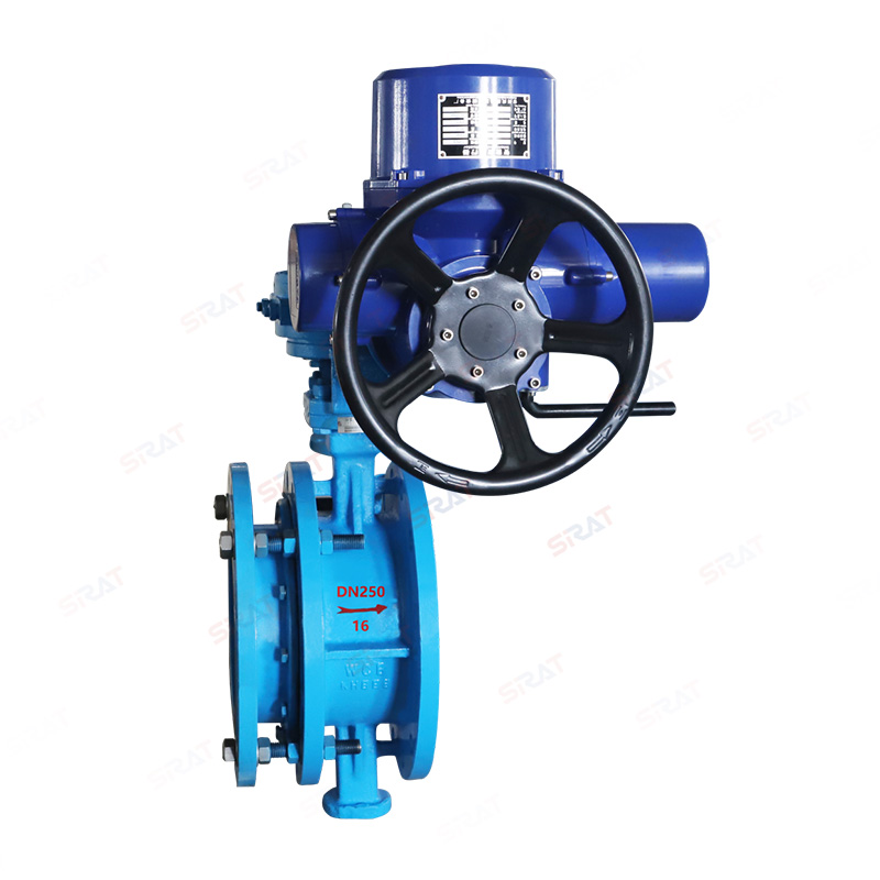 Worm gear welded butterfly valve