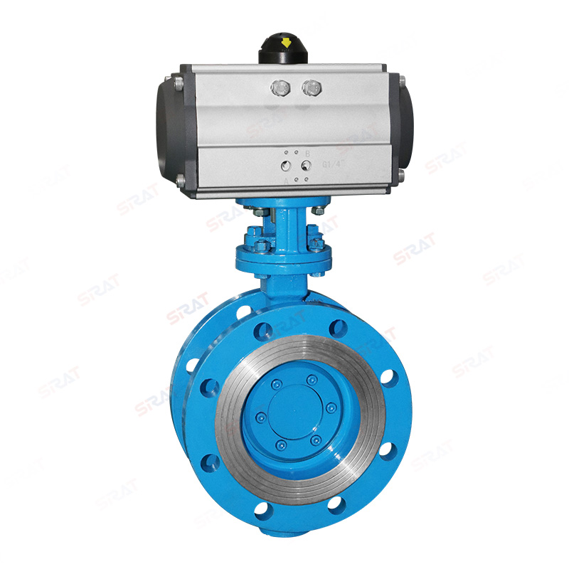 Pneumatic flange butterfly valve