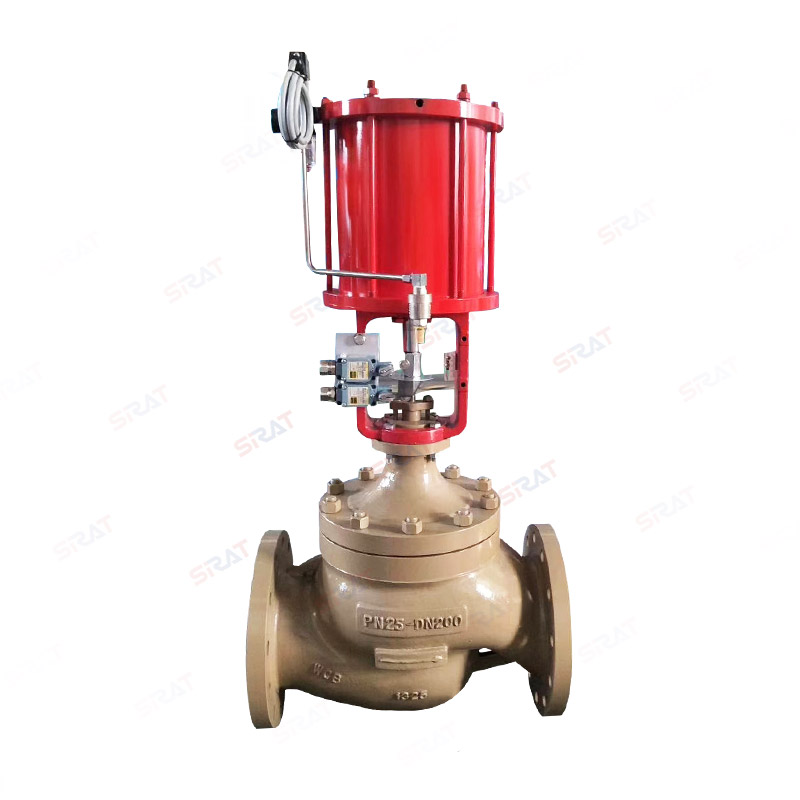 Large caliber pneumatic control valve