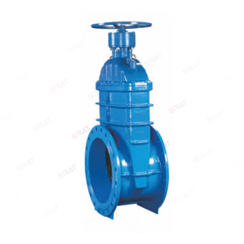 Manual large-diameter gate valve