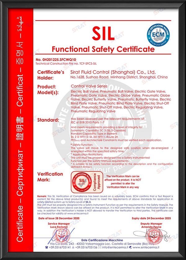 SIL3 level safety certification -1
