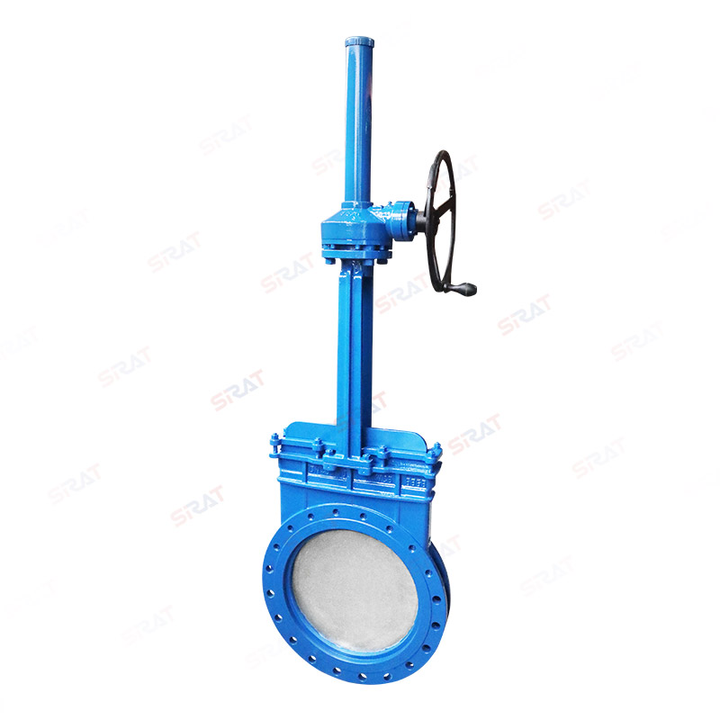Umbrella gear knife gate valve
