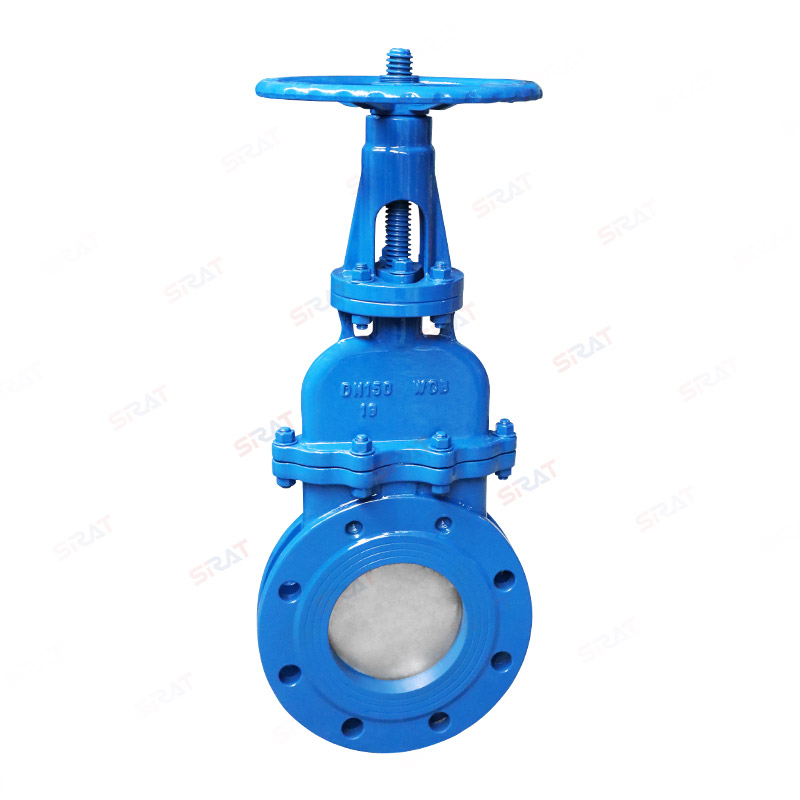 Manual knife gate valve
