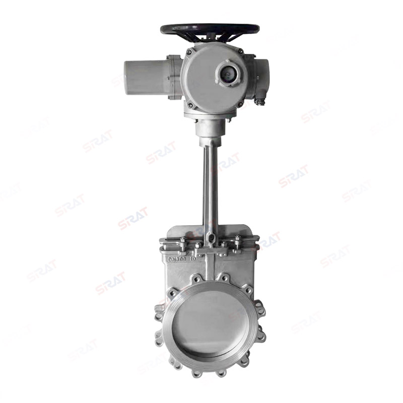 Electric knife gate valve