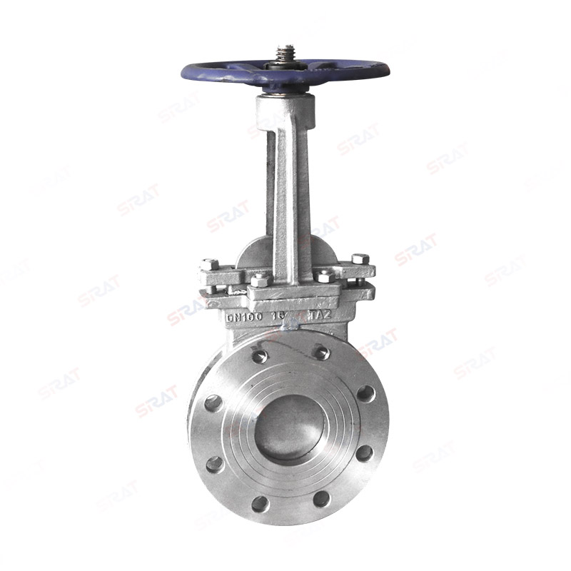 Titanium manual knife gate valve