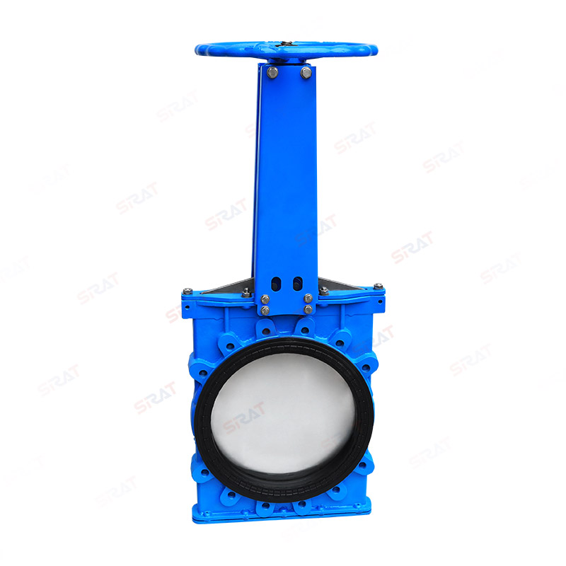 Manual soft seal knife gate valve