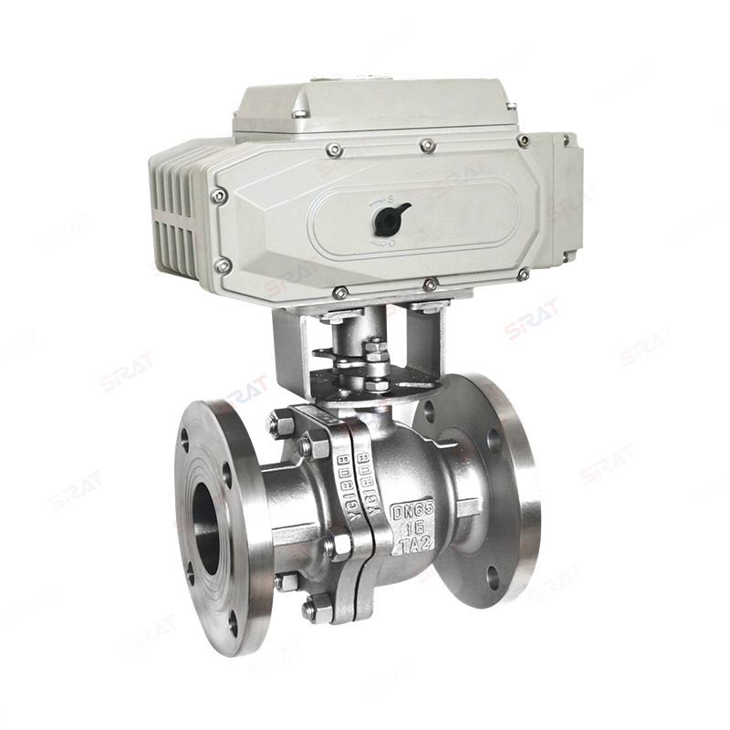 Electric titanium flange ball valve