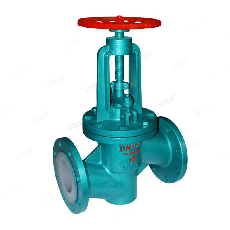 Fluorine lined flange globe valve