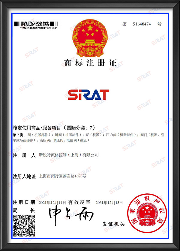 SIRAT Trademark Registration Certificate