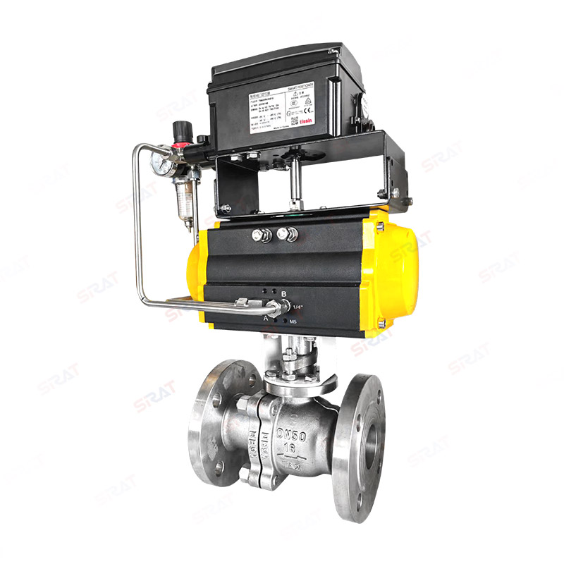 Pneumatic flange titanium ball valve