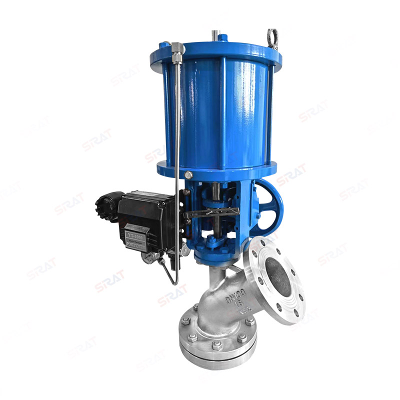 Pneumatic titanium upward expansion discharge valve