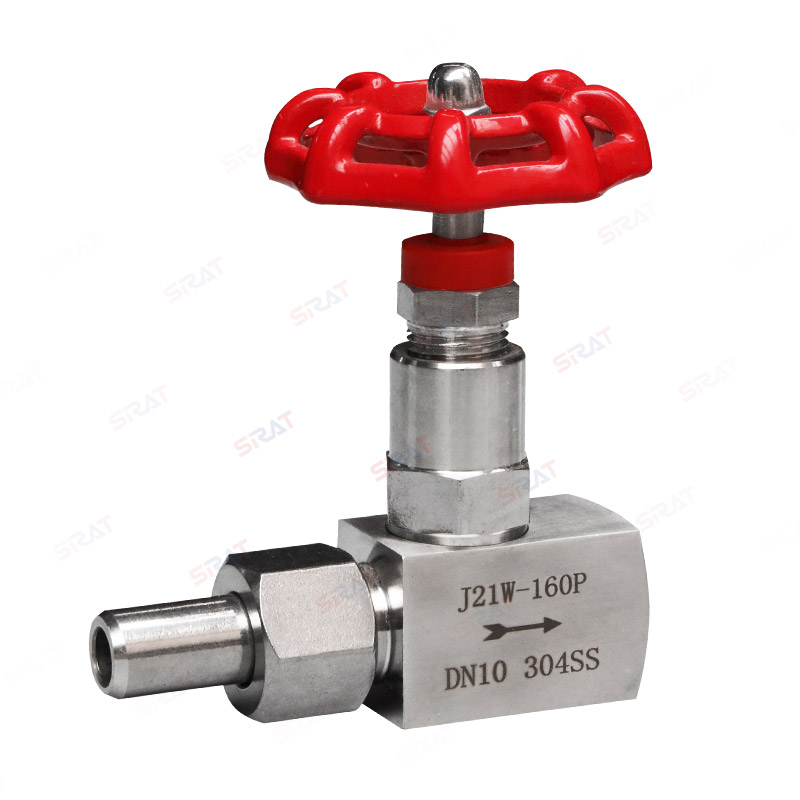Welding pressure gauge needle valve