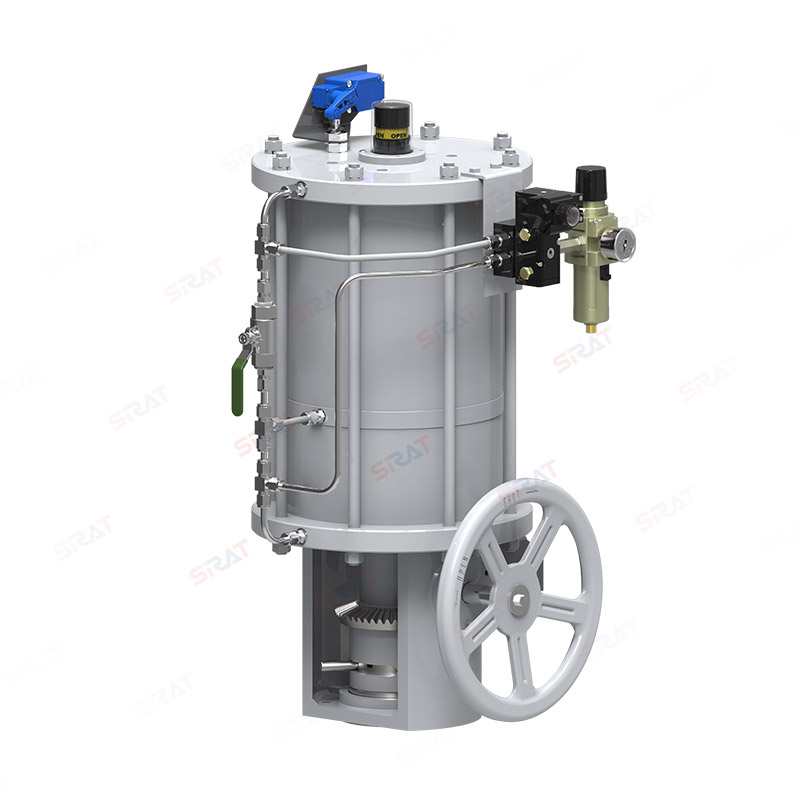 Straight stroke series pneumatic actuator
