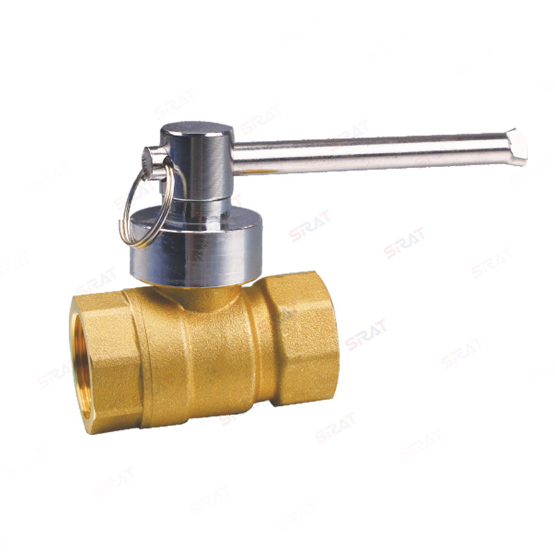 Brass magnetic lockable ball valve