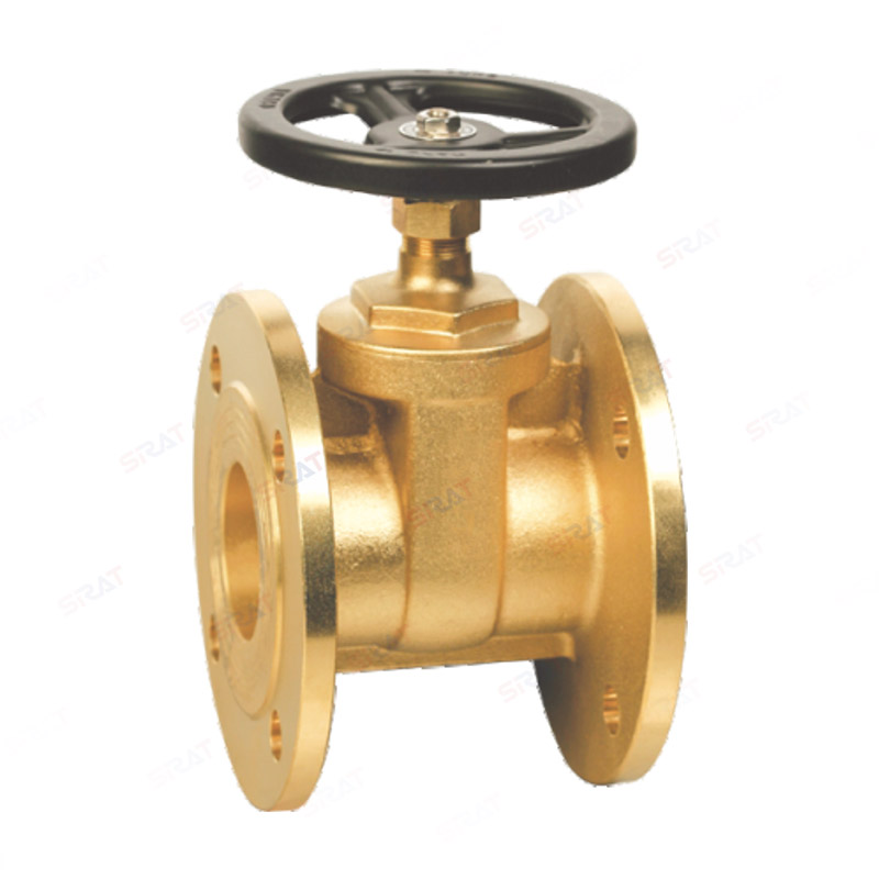 Brass flange gate valve