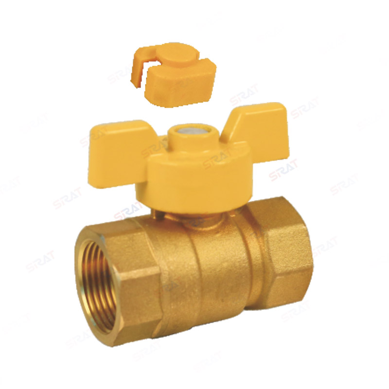 Brass magnetic lockable ball valve
