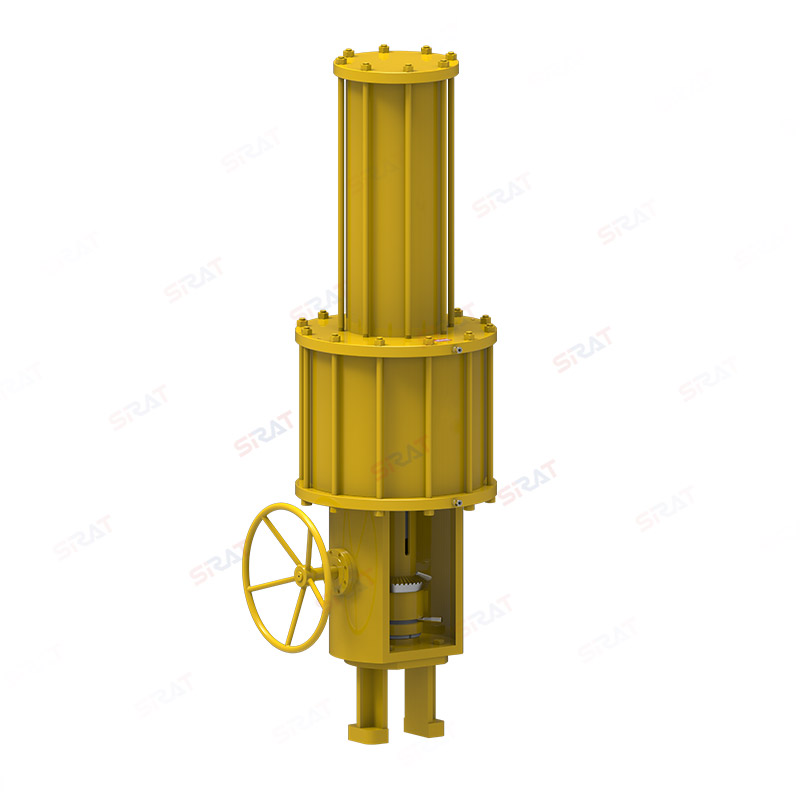 Straight stroke series pneumatic actuator