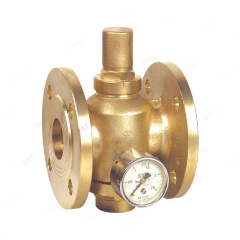 Brass piston type adjustable pressure reducing valve