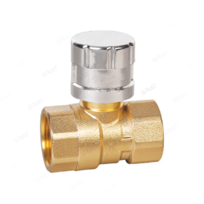 Brass magnetic lockable ball valve
