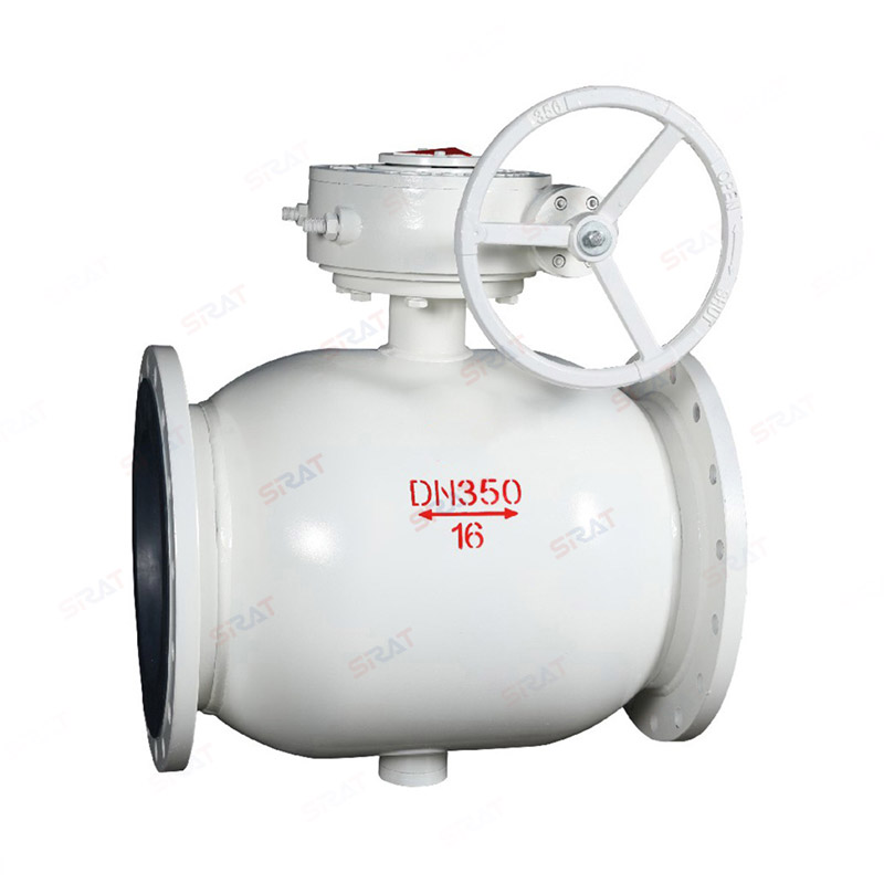 Full welded ball valve for flange heating
