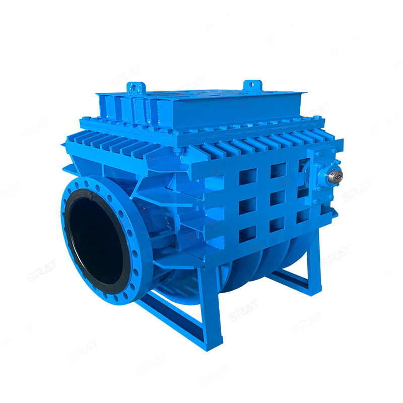 Horizontal lined rubber check valve
