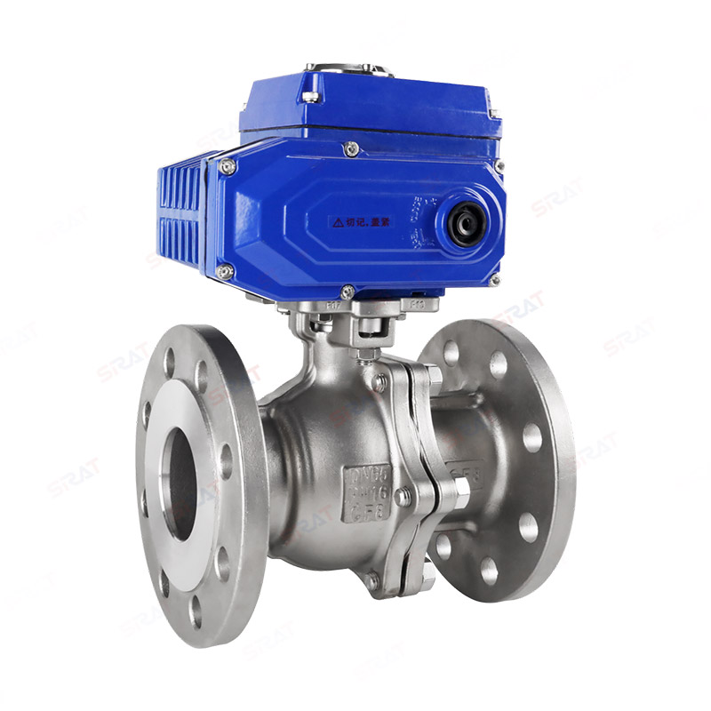 Electric high platform flange ball valve