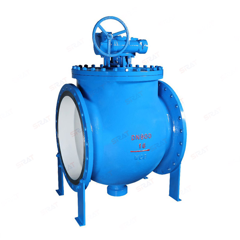 Top mounted eccentric hemispherical valve