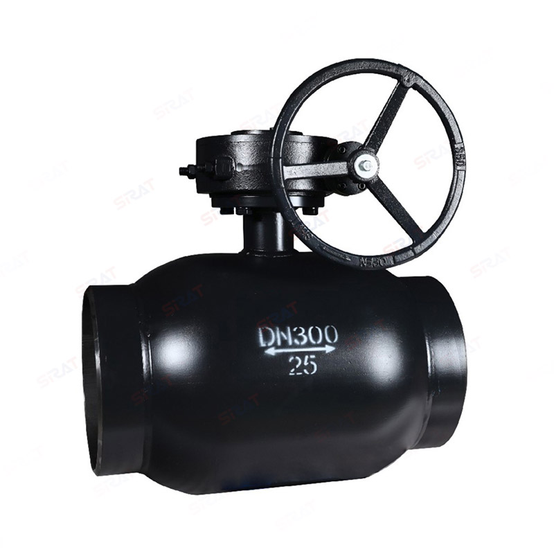 Turbine welded ball valve