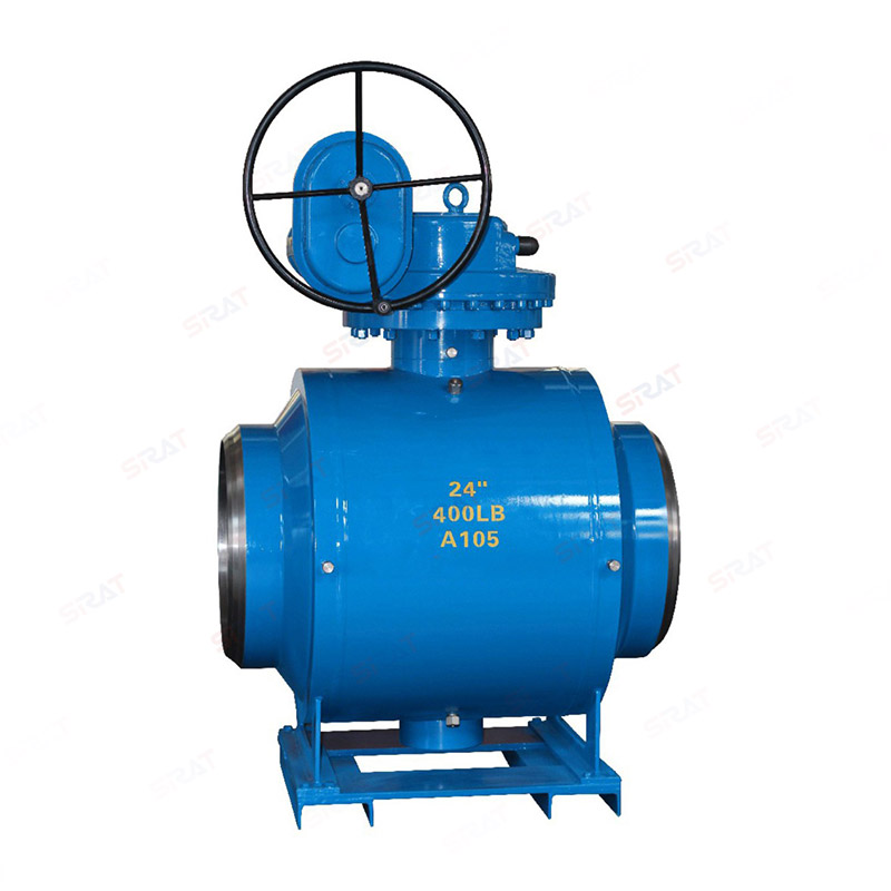 Large caliber standard fully welded ball valve