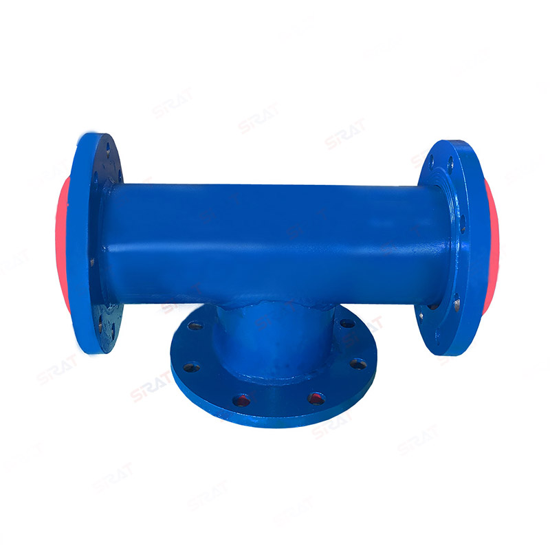 Rubber lined tee fittings