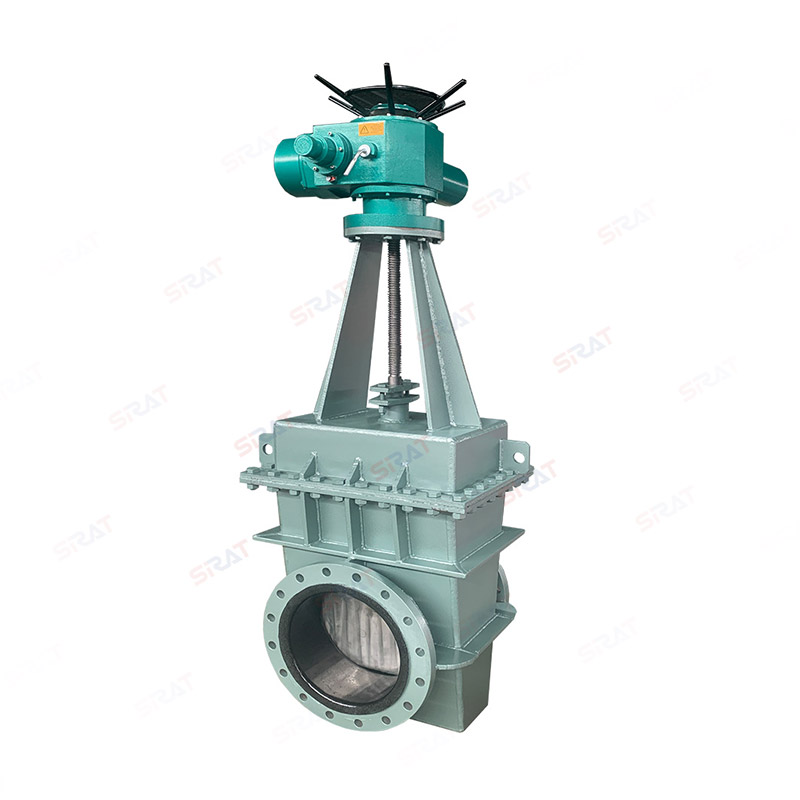 Electric lined rubber gate valve