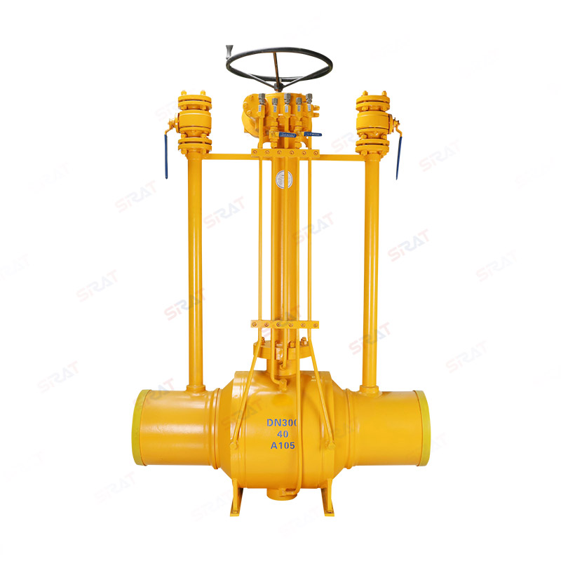 Directly buried natural gas fully welded ball valve