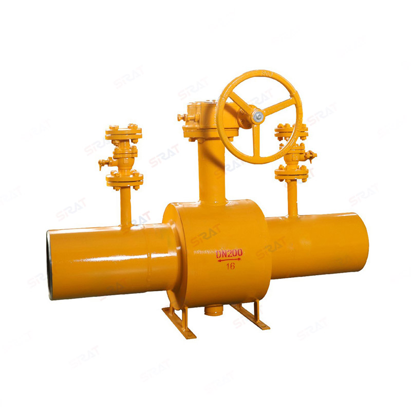 Release type fully welded ball valve