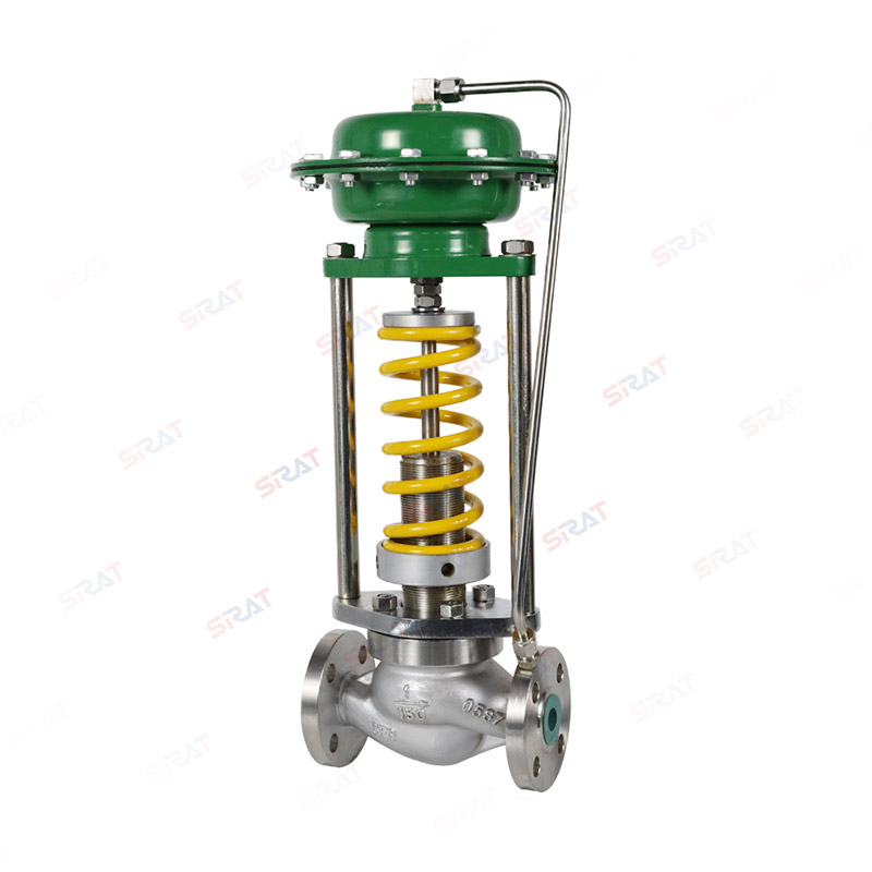 Self operated pressure regulating valve
