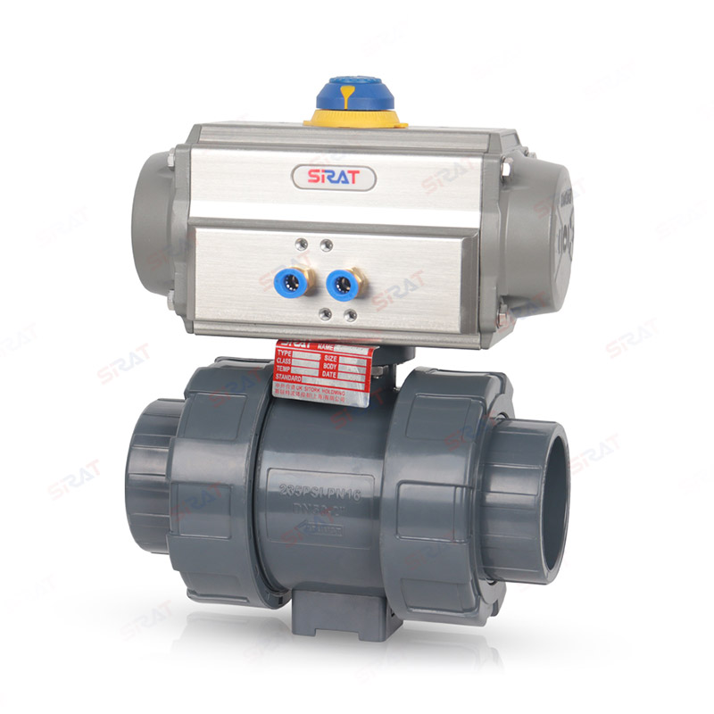 UPVC pneumatic ball valve