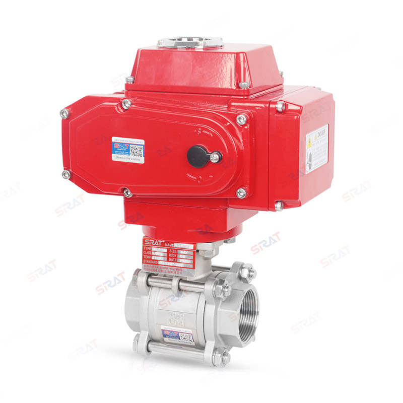 Electric threaded ball valve