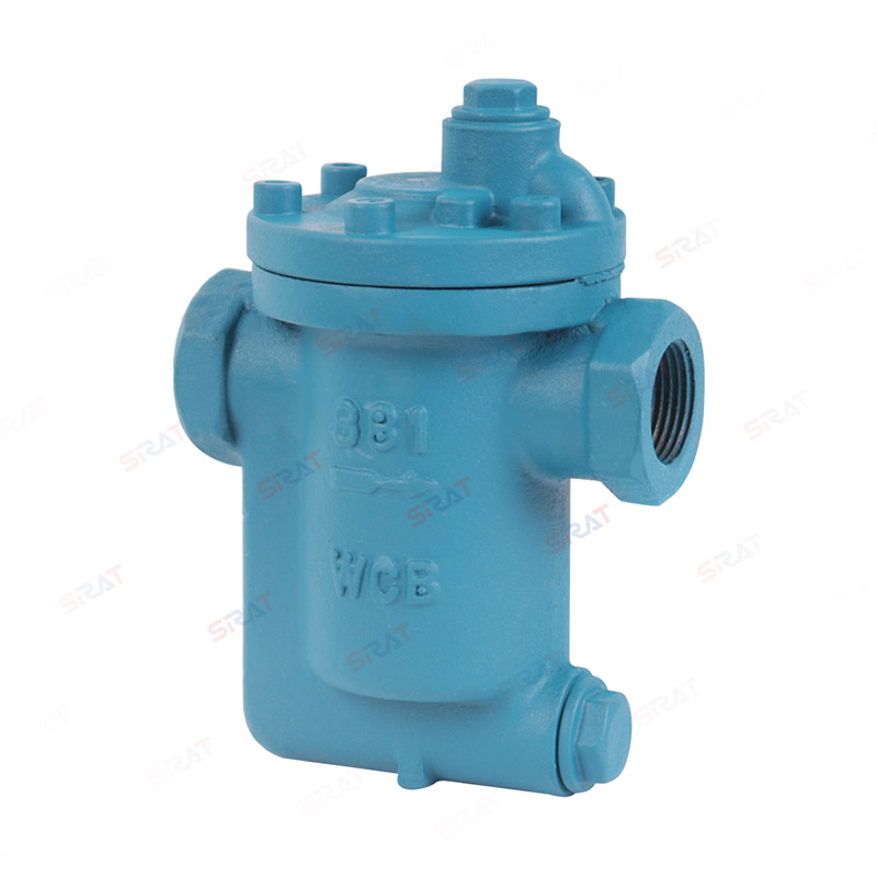 Inverted bucket threaded drain valve