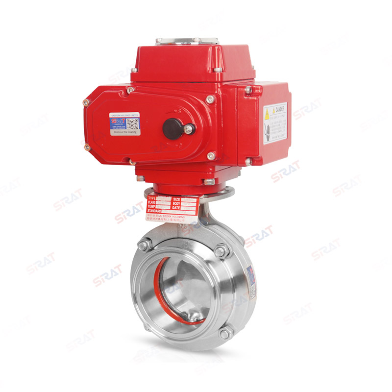 Electric quick installation butterfly valve