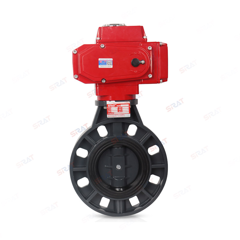 UPVC electric butterfly valve