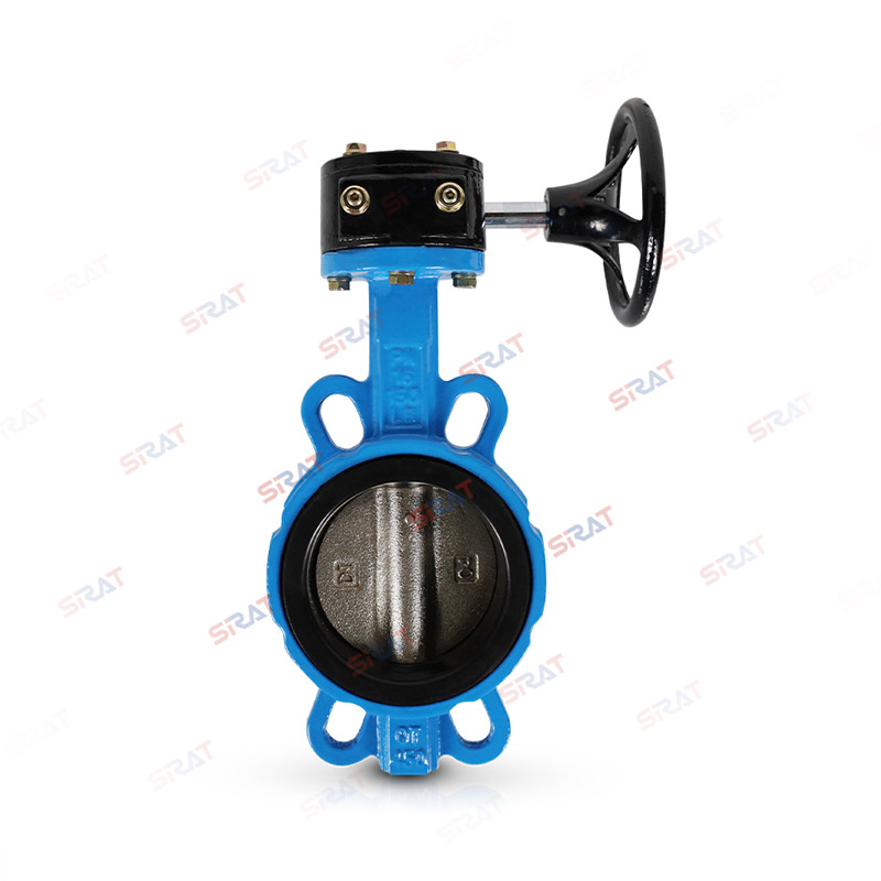 Turbine clamp butterfly valve