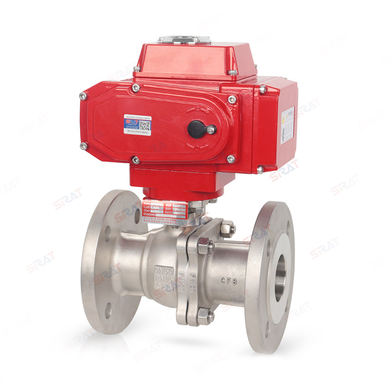 Electric flange ball valve