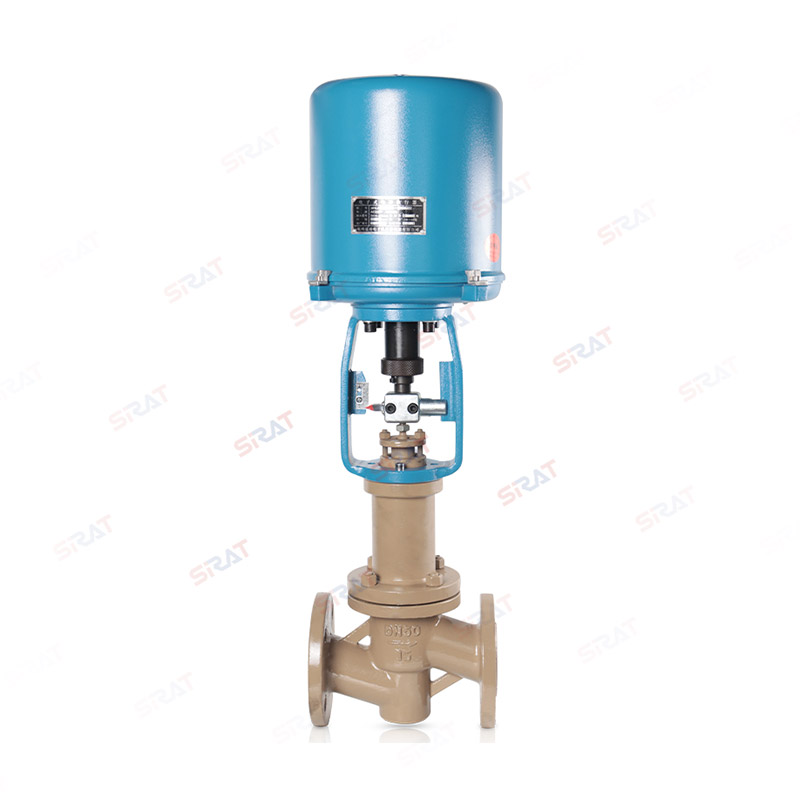 Electric fluorine lined regulating valve