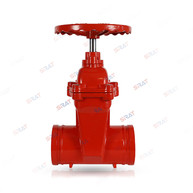 Groove concealed stem gate valve