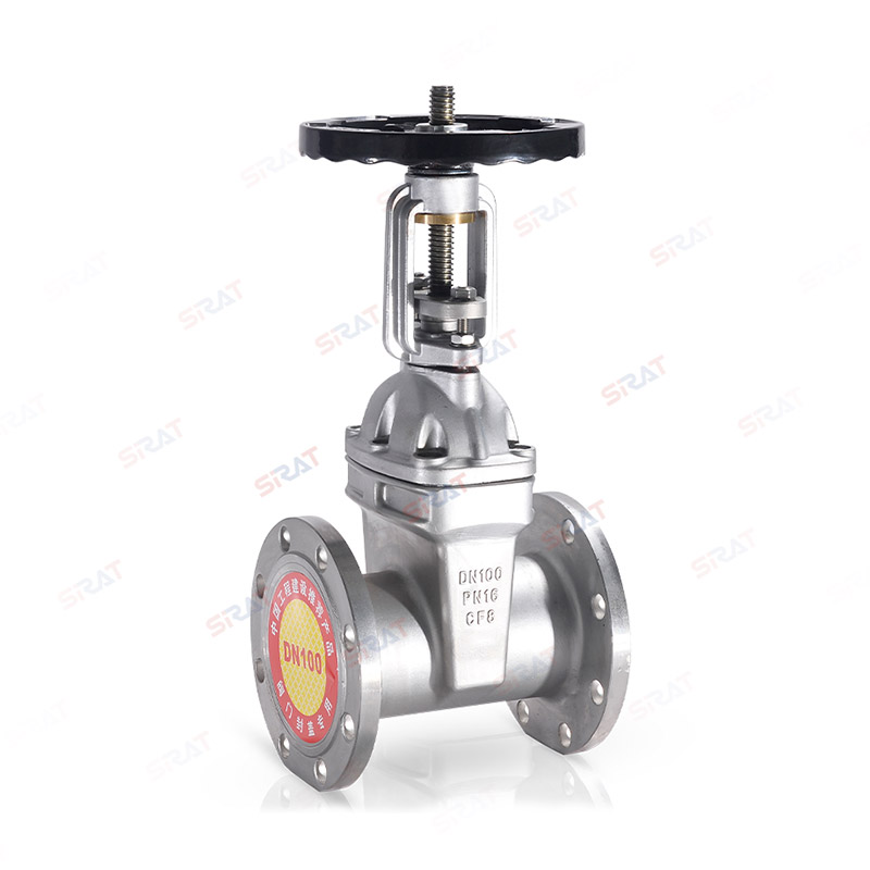 Stainless steel rising stem soft seal gate valve
