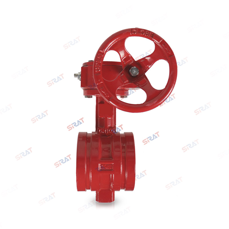 Groove turbine butterfly valve
