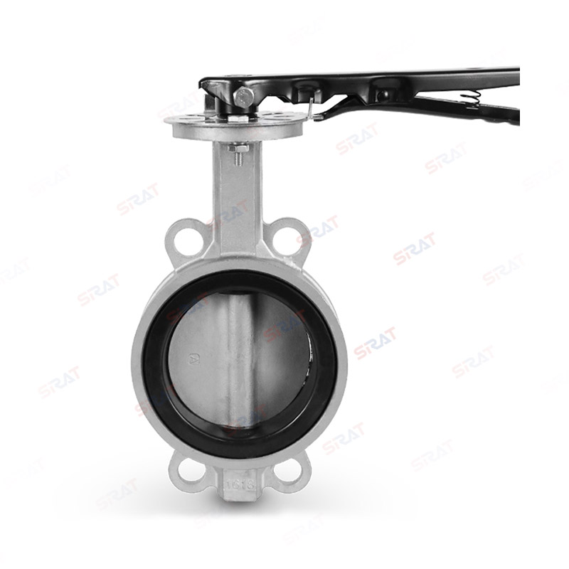 Stainless steel soft sealed handle butterfly valve